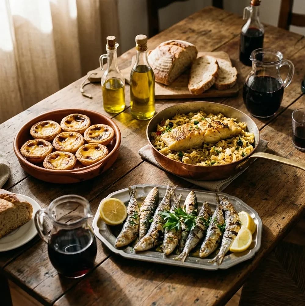 Mesa portuguesa tradicional