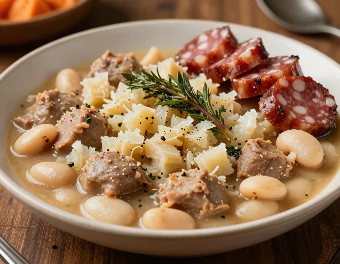 Dobrada com Feijão Branco