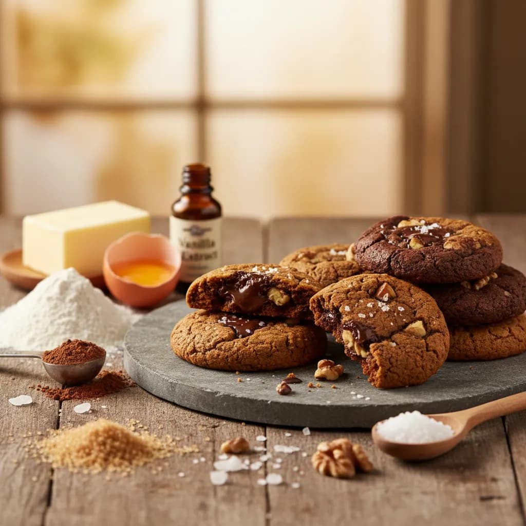 Bolachas de Chocolate e Nozes