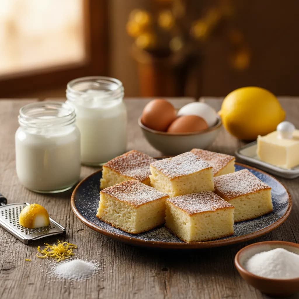 Quadradinhos de Queijadas de Iogurte