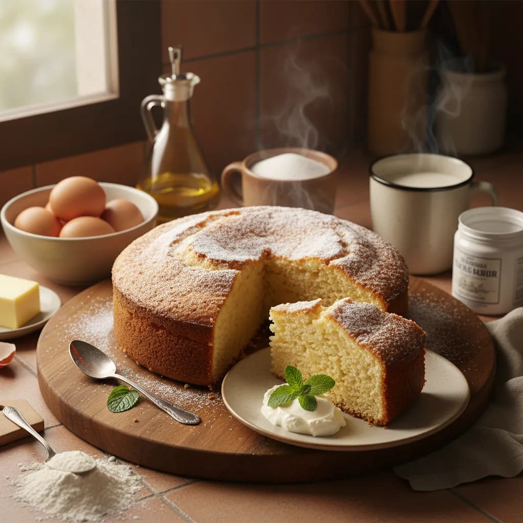 Bolo Leite Quente Tradicional