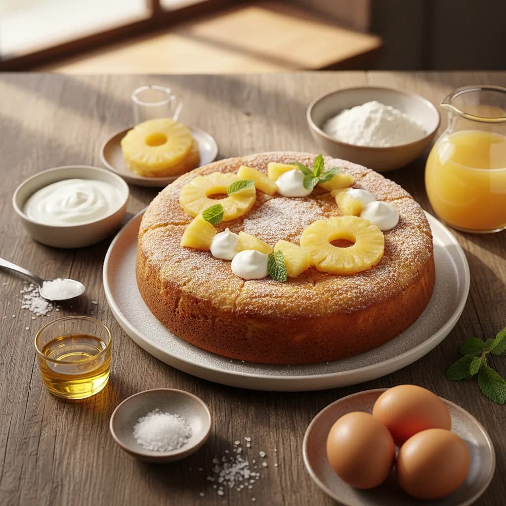 Bolo de Ananás e Iogurte