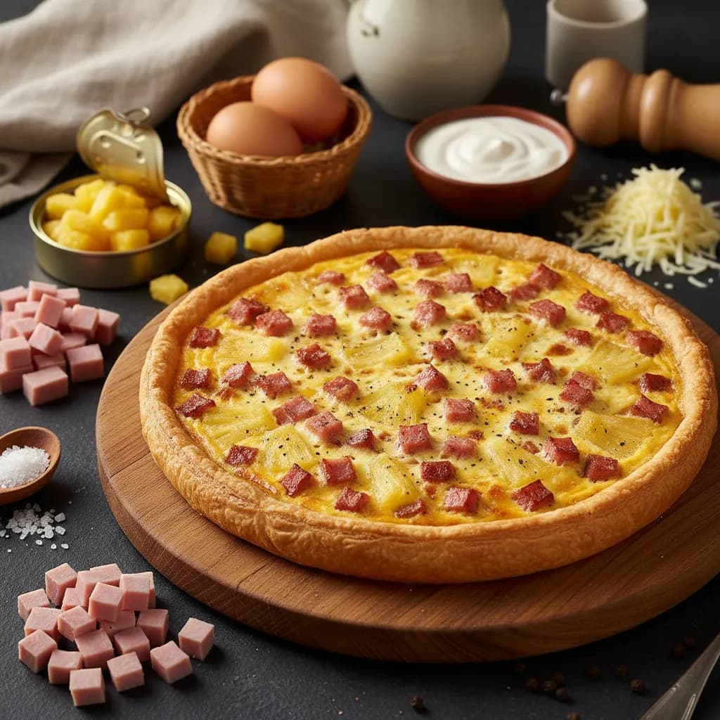 Tarte de Fiambre e Ananás