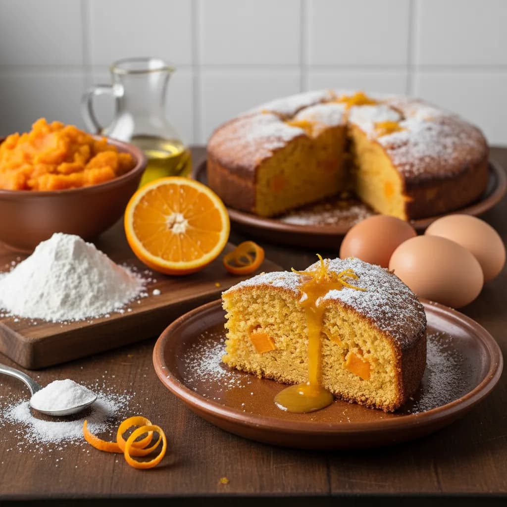 Bolo de Batata Doce e Laranja