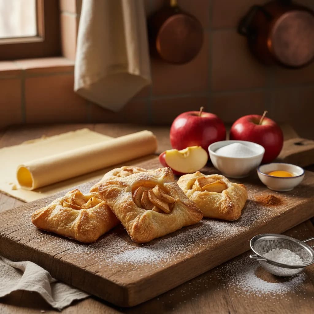 Folhados de Maçã com Canela