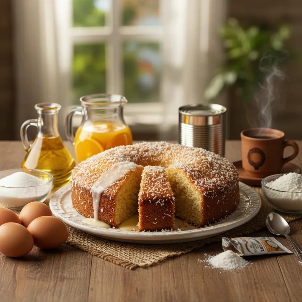Bolo de Coco Muito Molhadinho