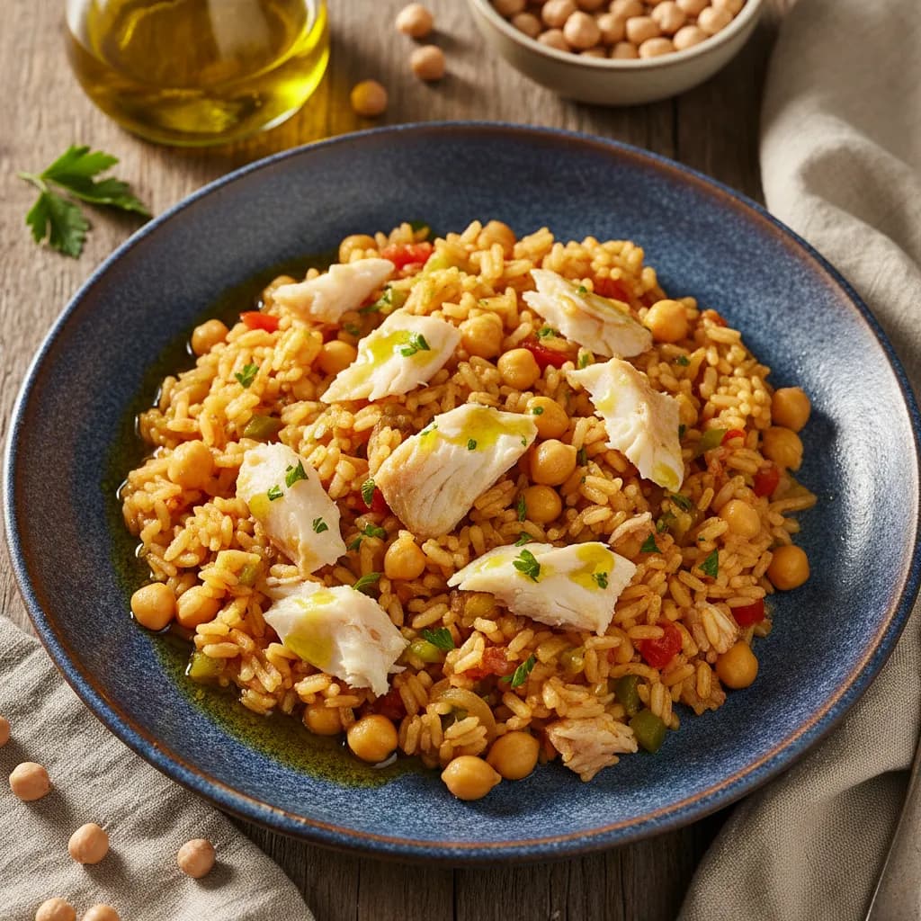 Arroz de Bacalhau com Grão