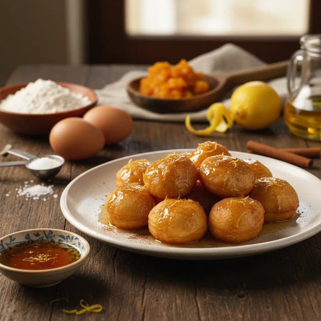 Filhos de Abóbora em Calda de Mel
