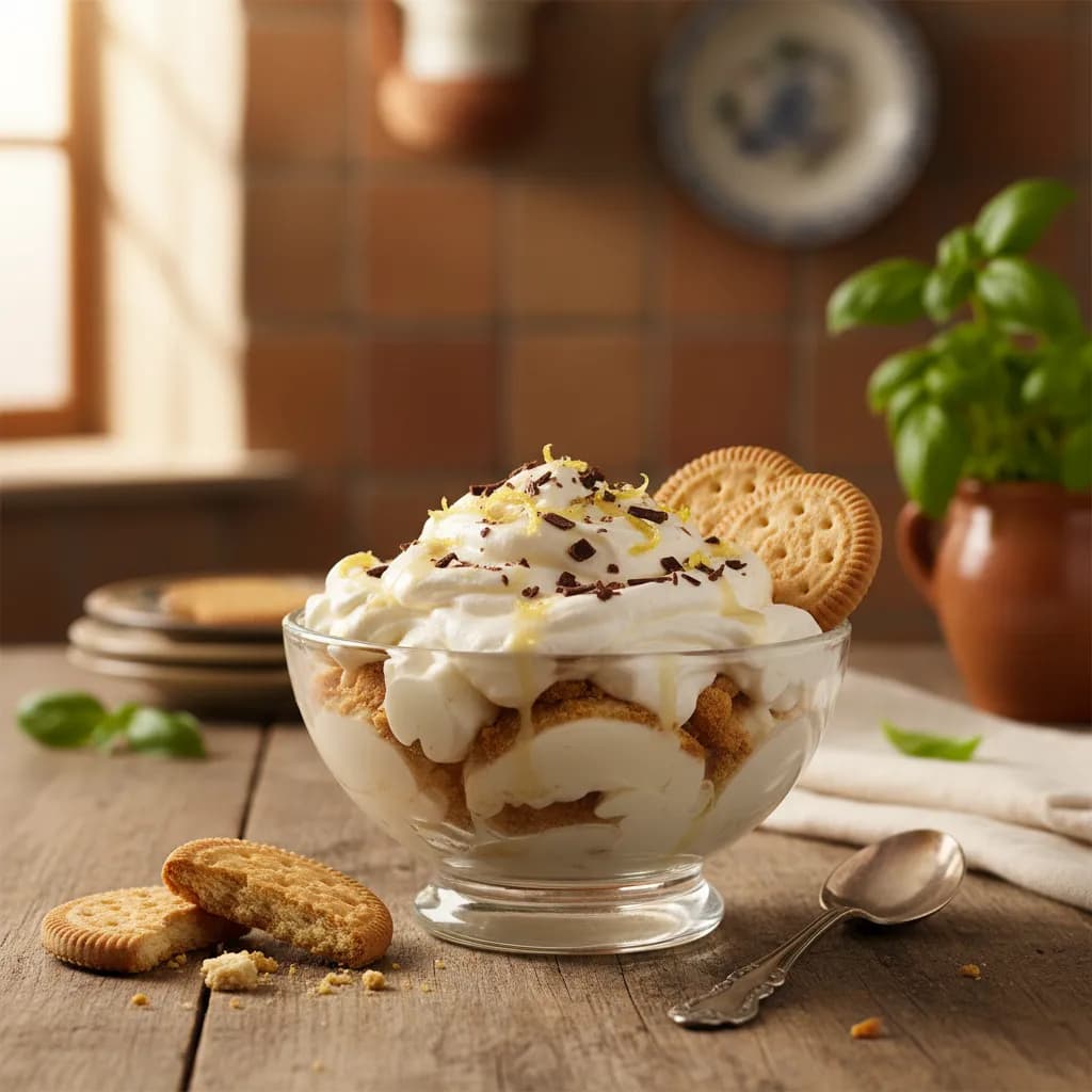 Gelado de Natas com Bolacha Maria