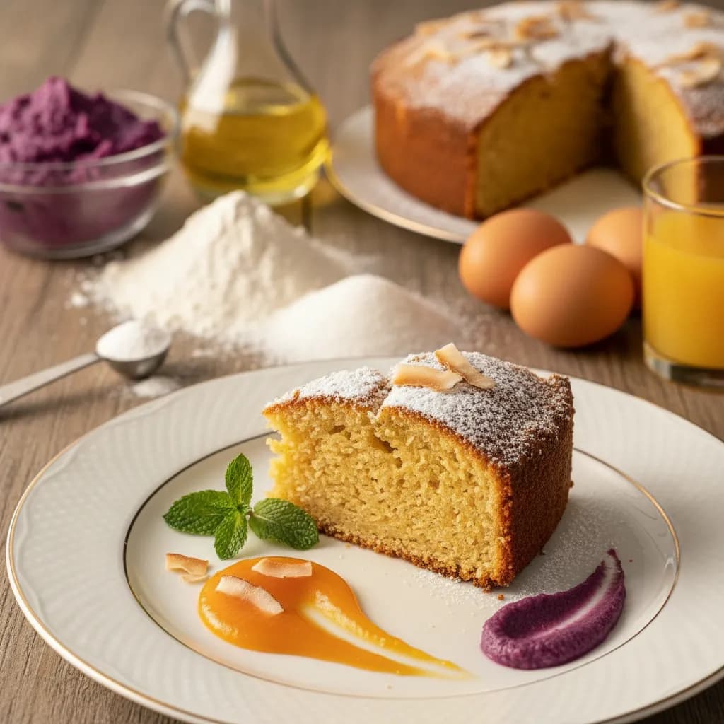 Bolo de Batata Doce e Coco