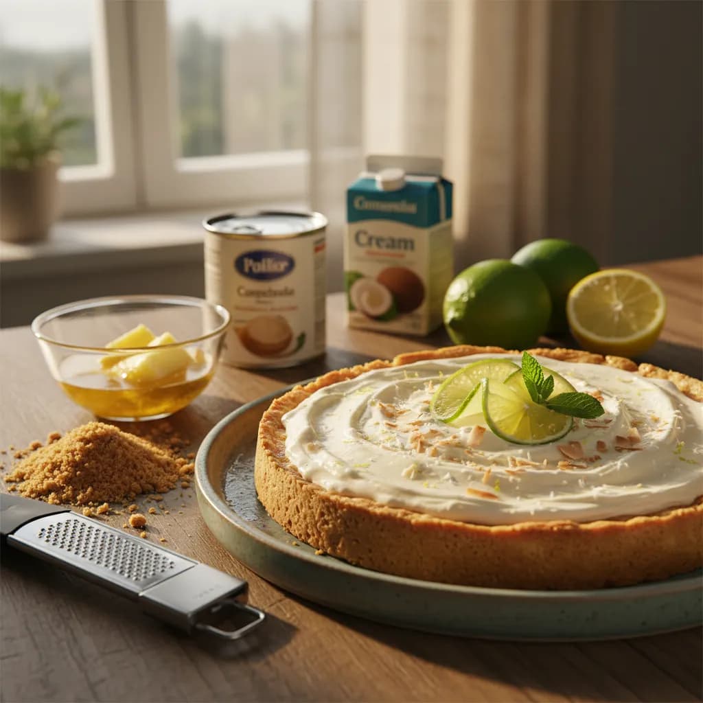 Tarte Cremosa de Coco e Limão