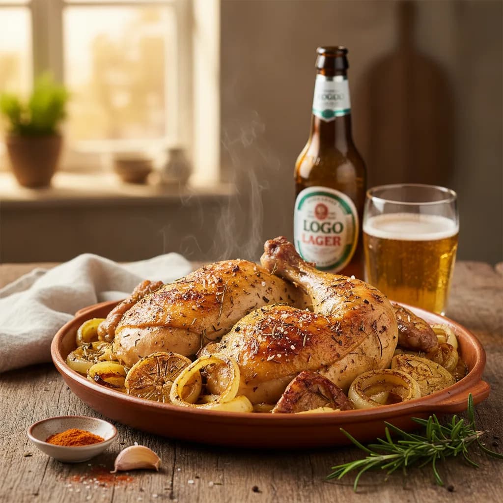 Frango com Cerveja no Forno