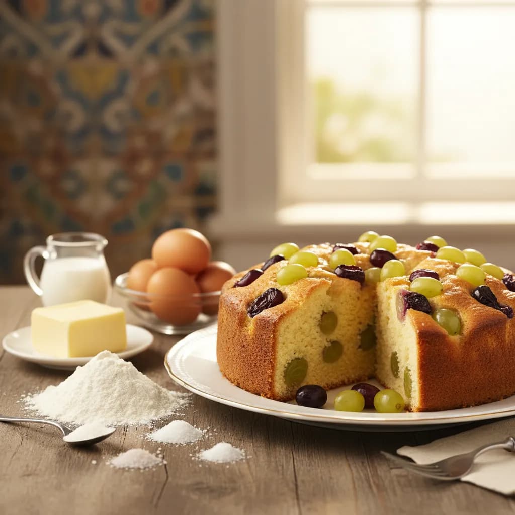 Bolo de Uvas Suculentas