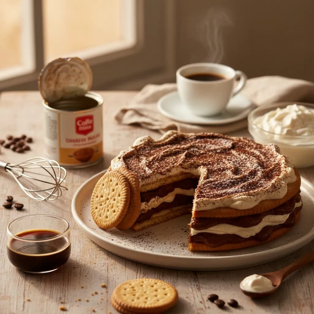 Bolo de Bolacha de Café