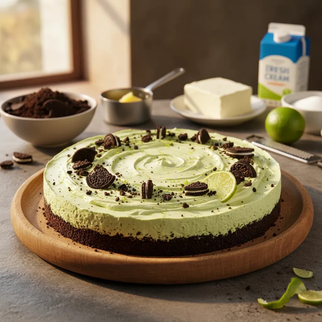 Cheesecake de Oreo e Lima