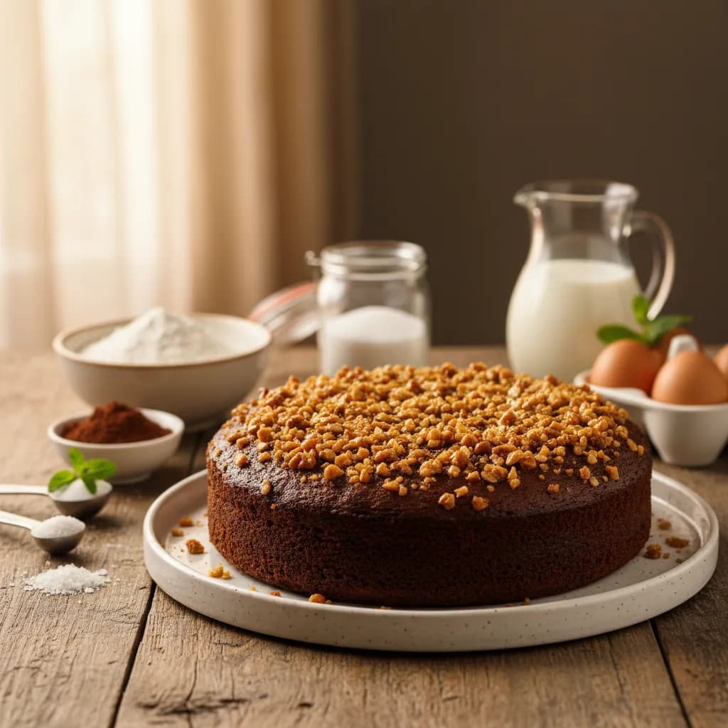 Bolo de Chocolate Crocante