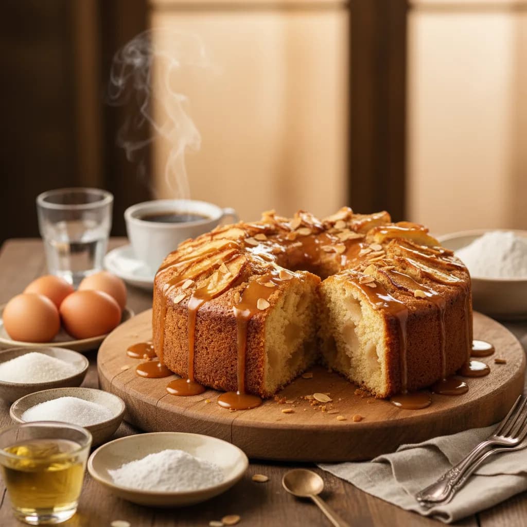 Bolo de Maçã e Caramelo com Bimby