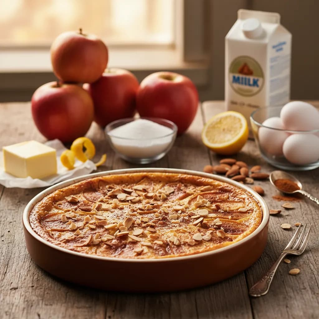 Pudim de Maçã com Amêndoa