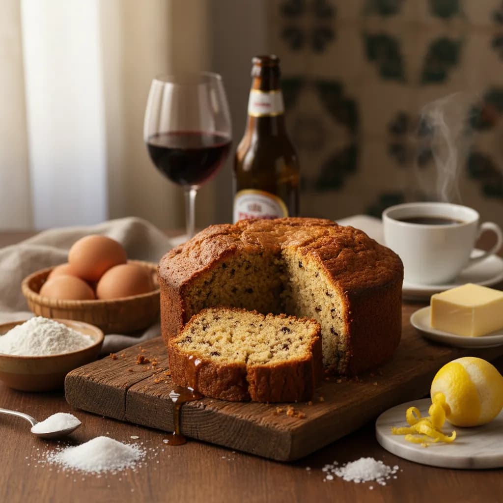 Bolo de Cerveja Rústico