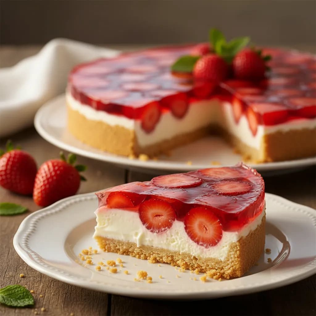 Tarte de Morangos com Gelatina
