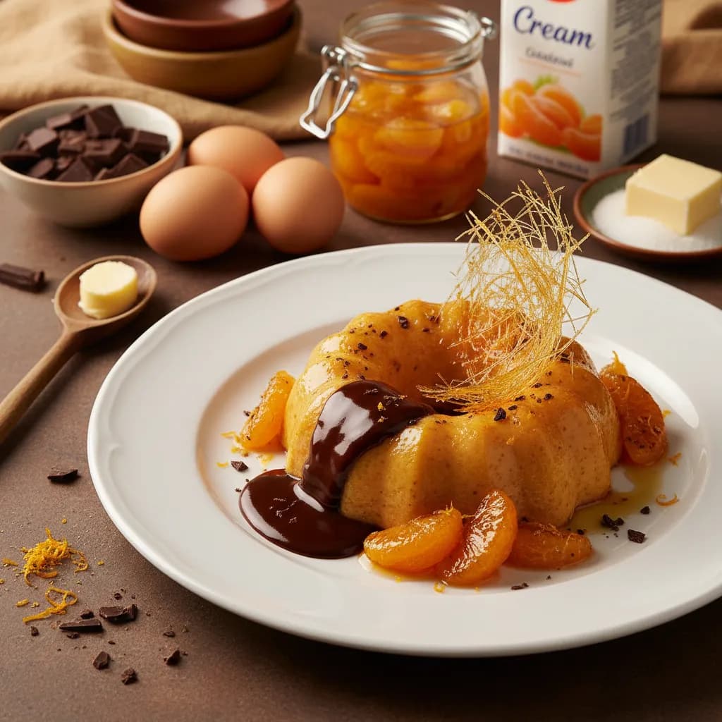 Pudim El Mandarim com Chocolate