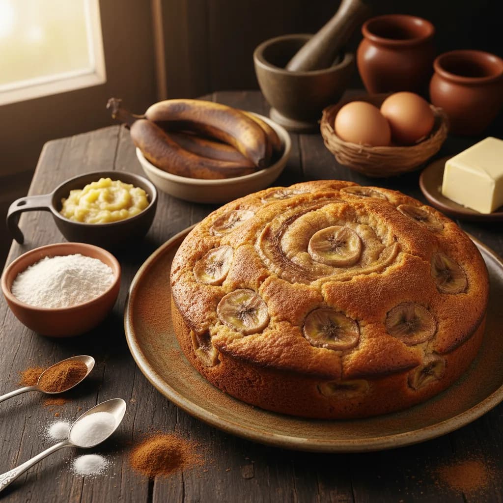 Bolo de Banana Aromatizado com Canela