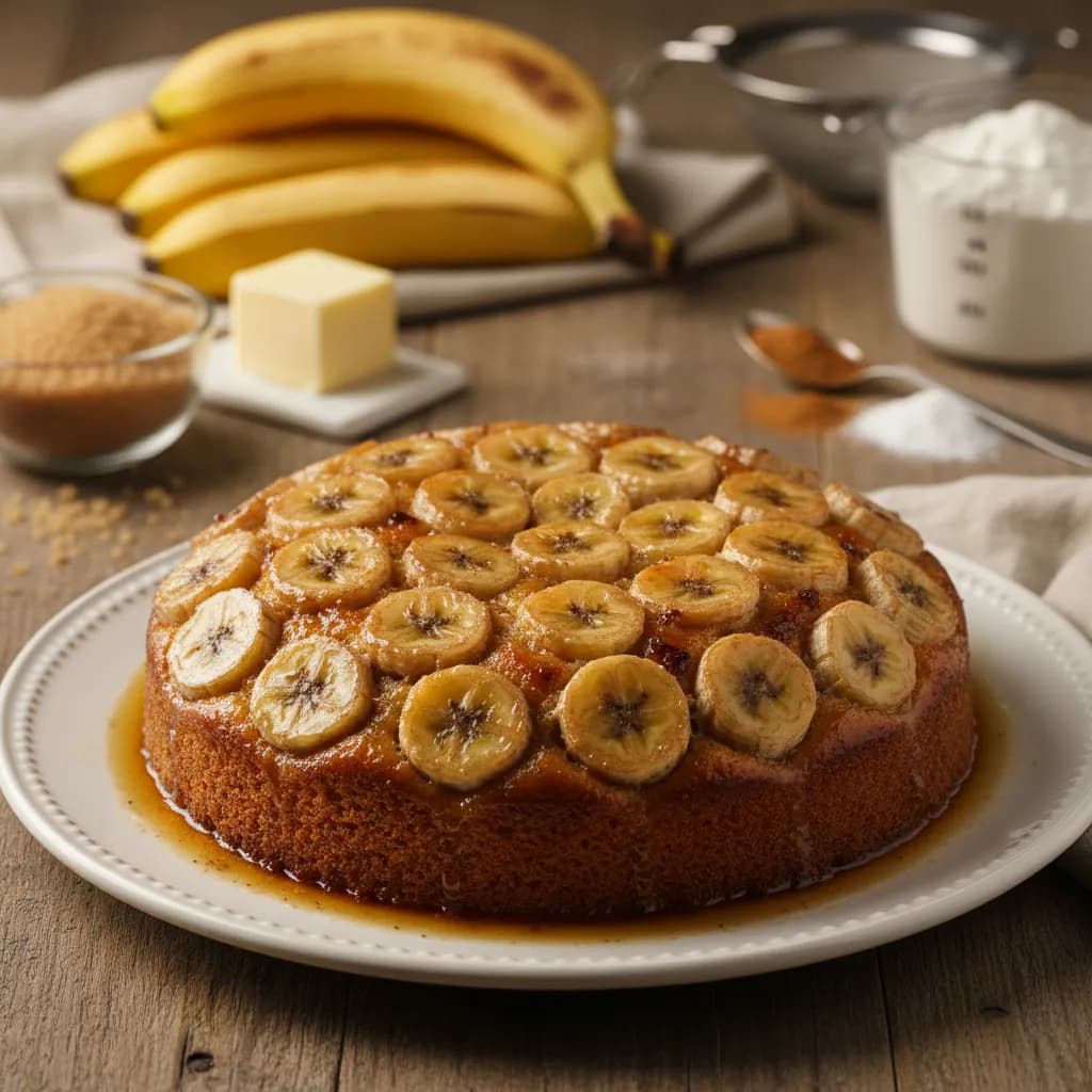 Bolo Invertido de Banana