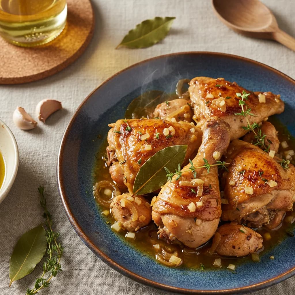 Frango em Vinho Branco Aromático