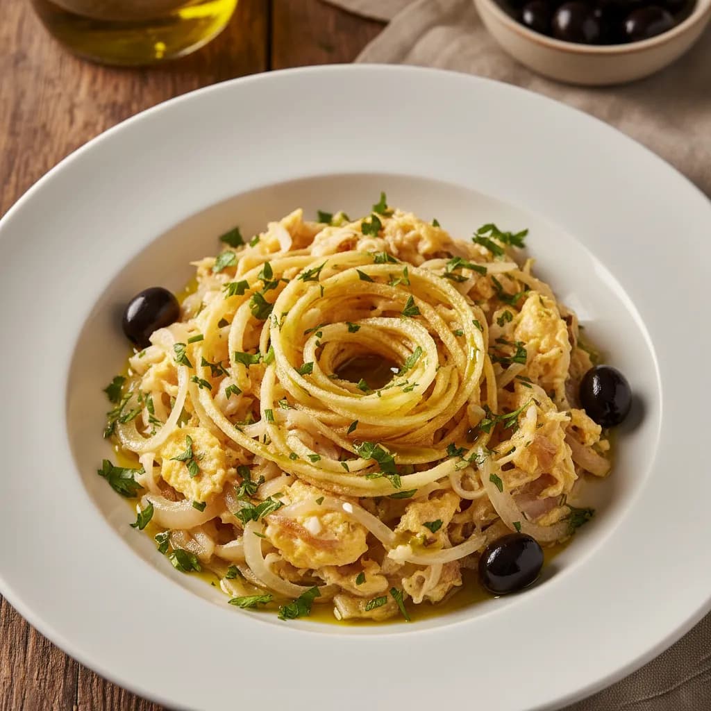 Bacalhau à Brás à Moda Antiga