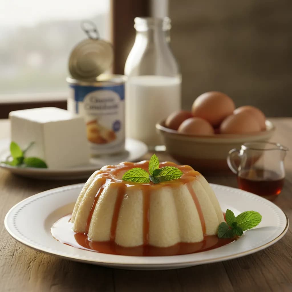 Pudim de Queijo Fresco Cremoso