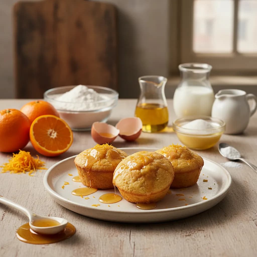 Queques de Tangerina com Mel