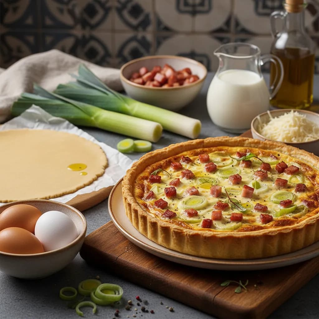 Quiche de Alho Francês