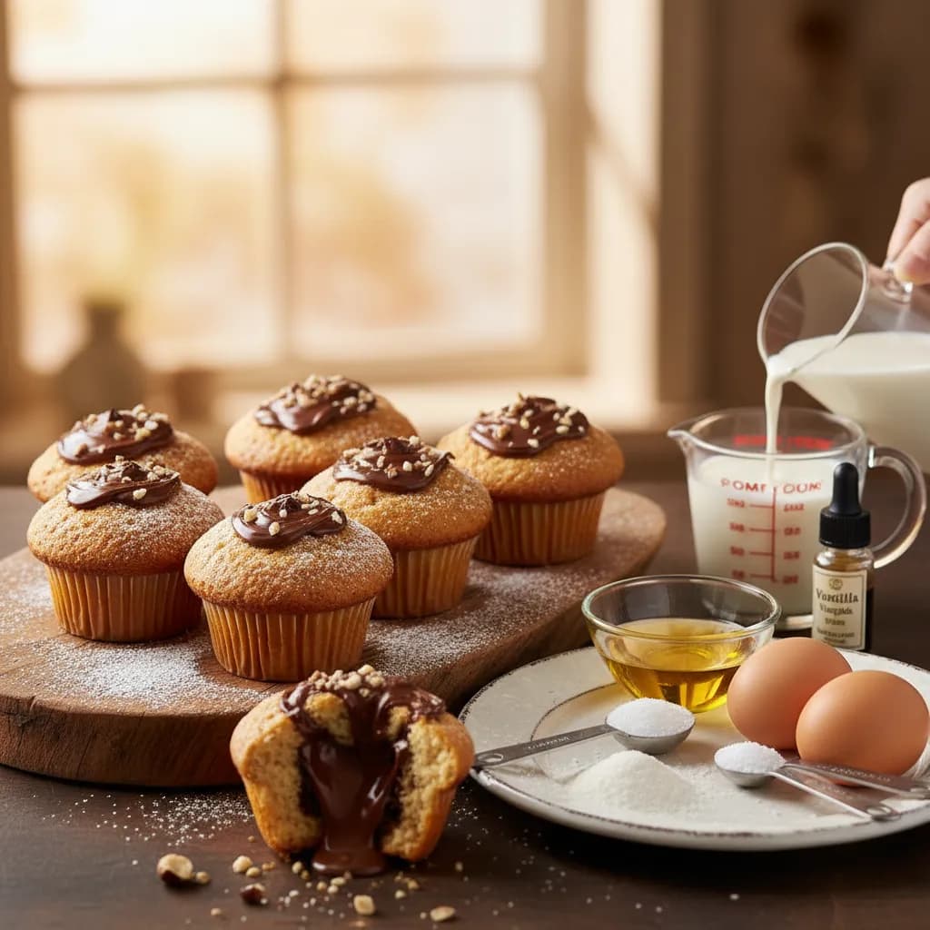 Muffins Deliciosos de Nutella