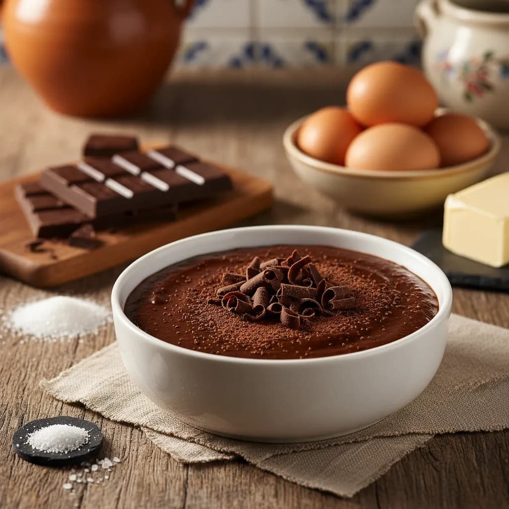 Mousse de Chocolate à Moda Antiga