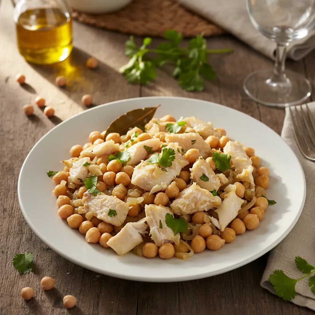 Mexidos de Bacalhau com Grão