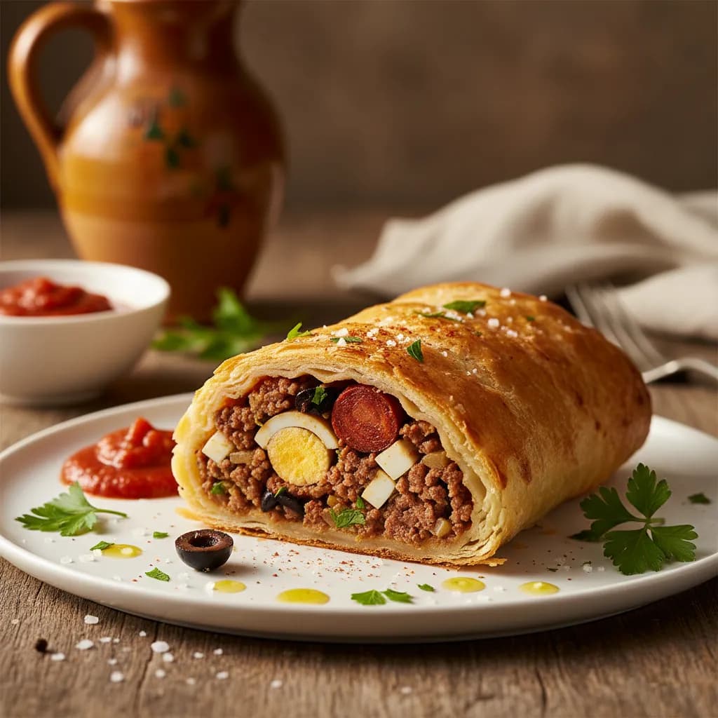 Rolo de Carne Folhado