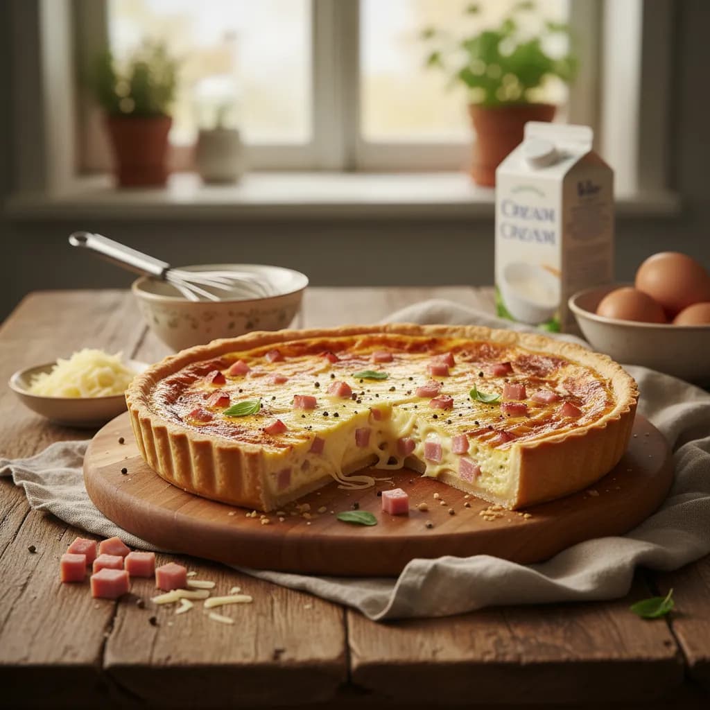 Quiche de Fiambre e Queijo