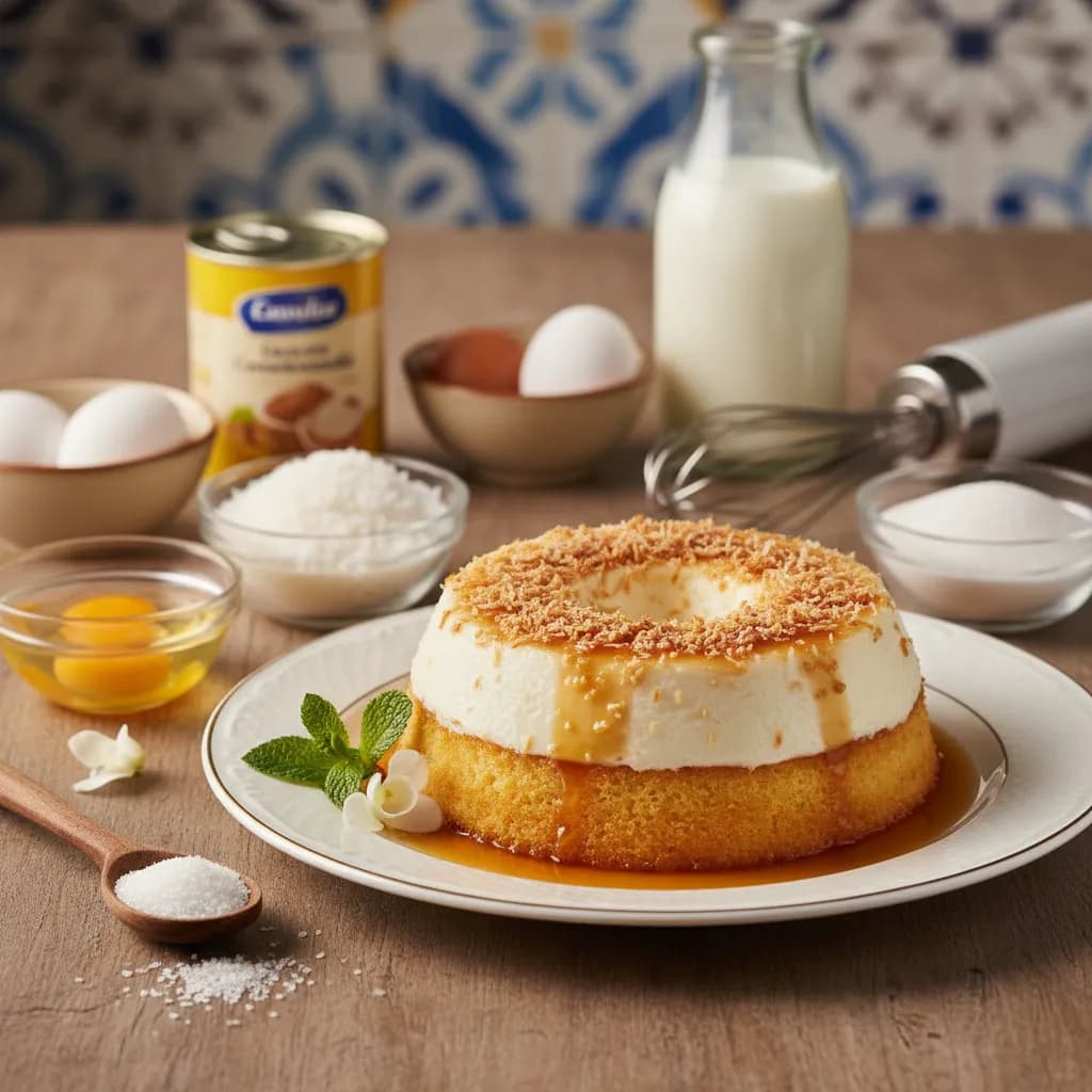 Bolo Pudim de Coco e Leite Condensado