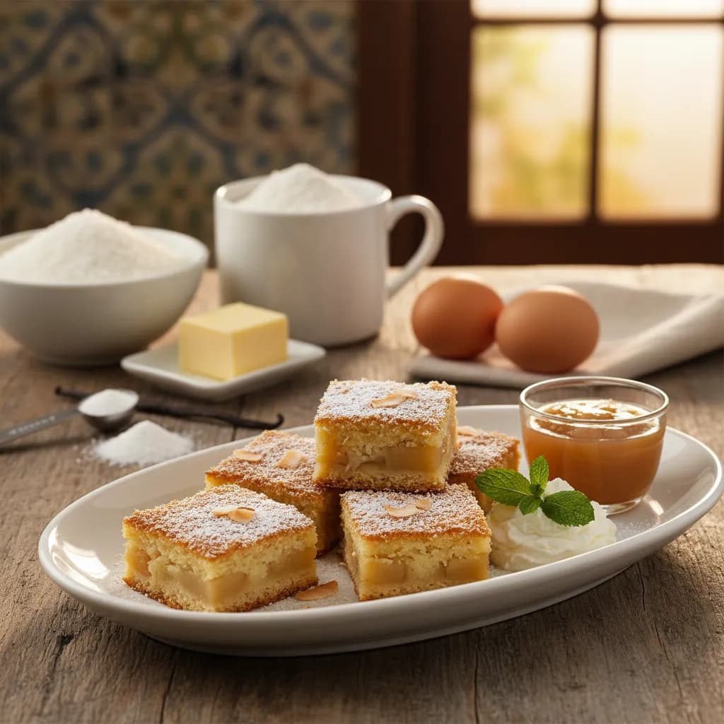 Quadrados de Maçã e Coco