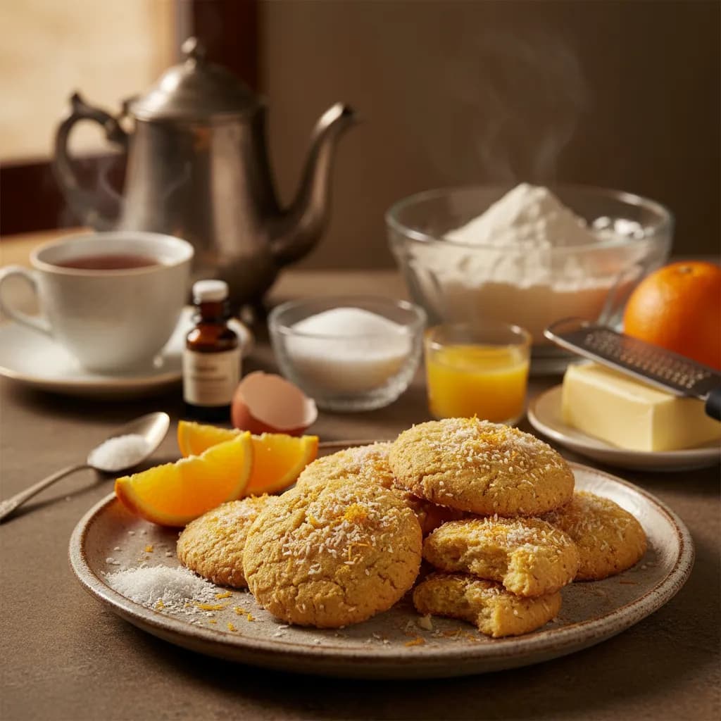 Bolachas de Coco e Laranja