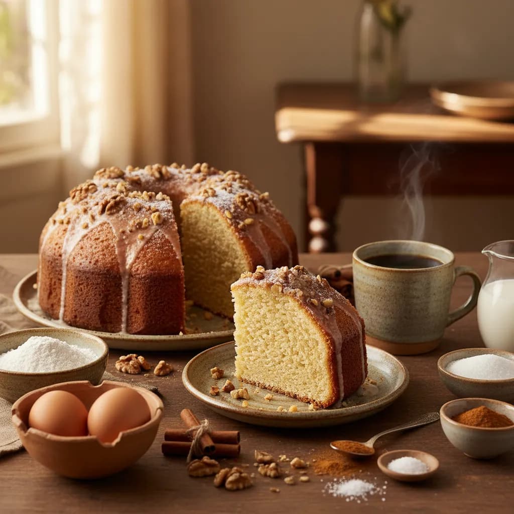 Bolo de Canela com Nozes