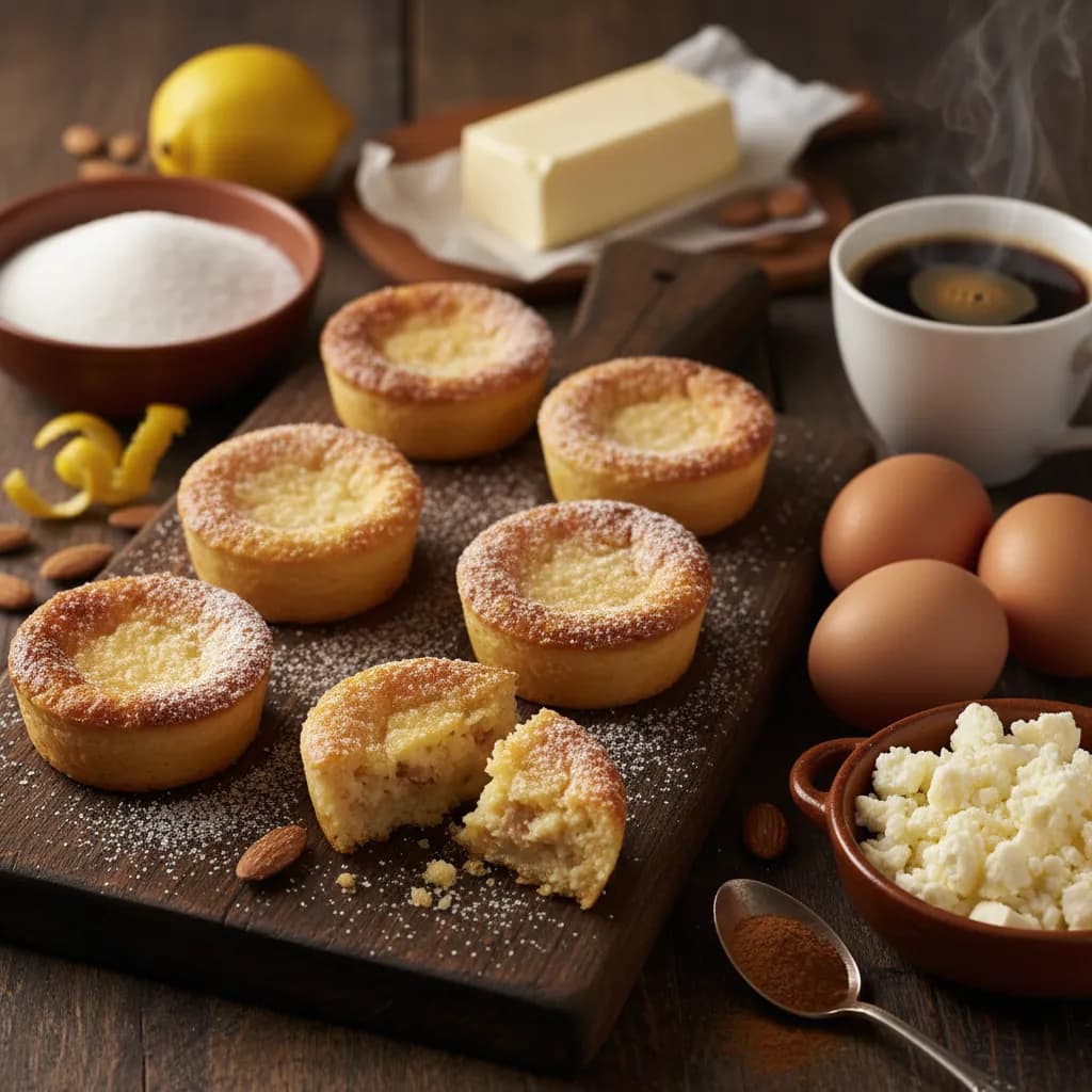 Queijadinhas de Amêndoa