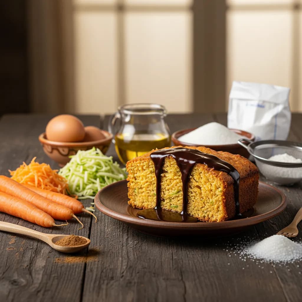 Bolo de Cenoura e Courgete