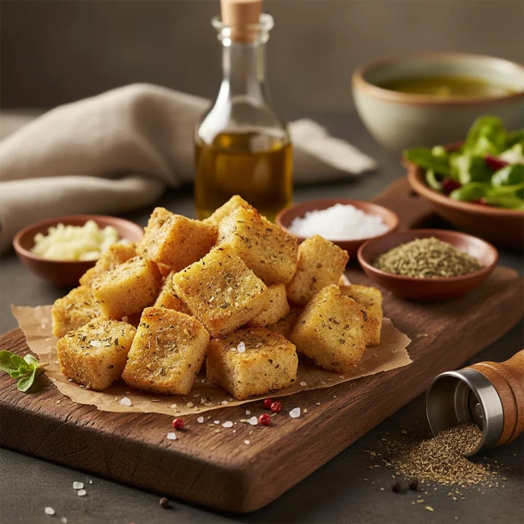 Croutons de Alho com Orégãos