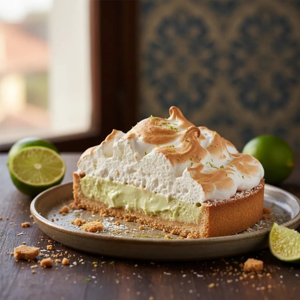 Torta de Coco e Lima com Merengue