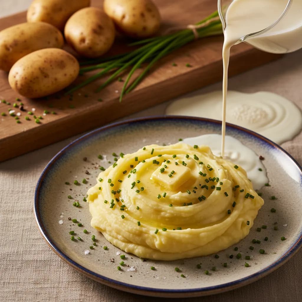 Puré de Batata Cremoso com Cebolinho