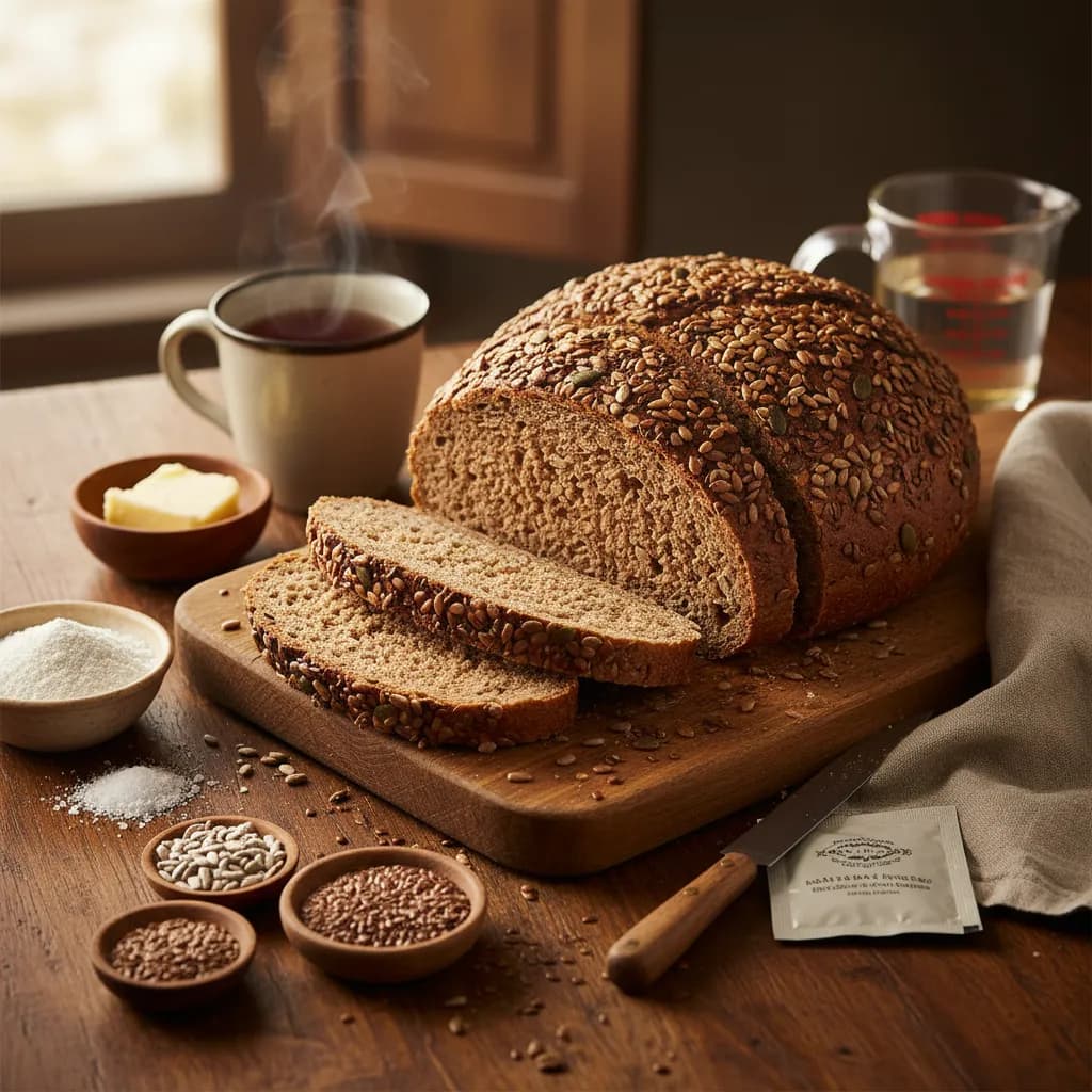 Pão de Centeio com Sementes