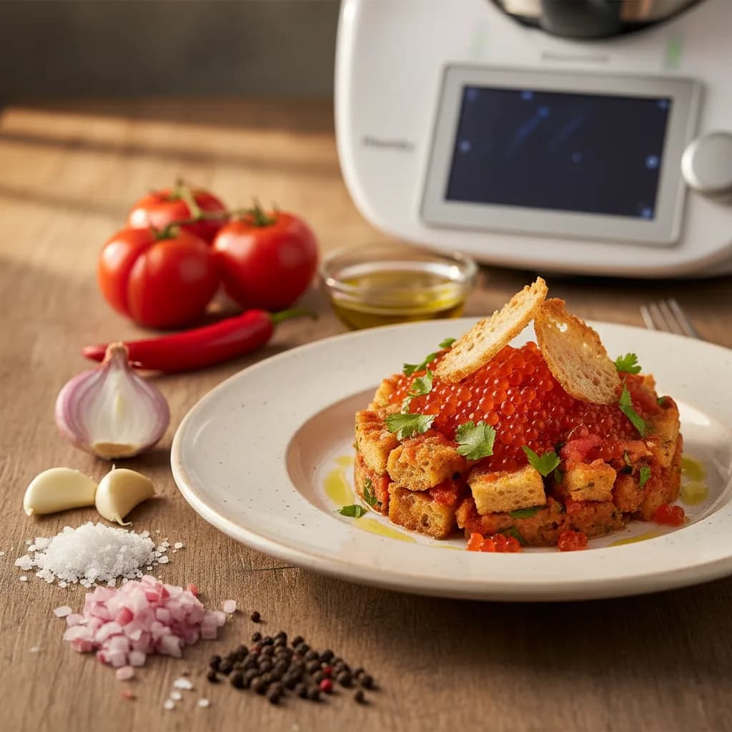 Açorda de Tomate e Ovas com Bimby