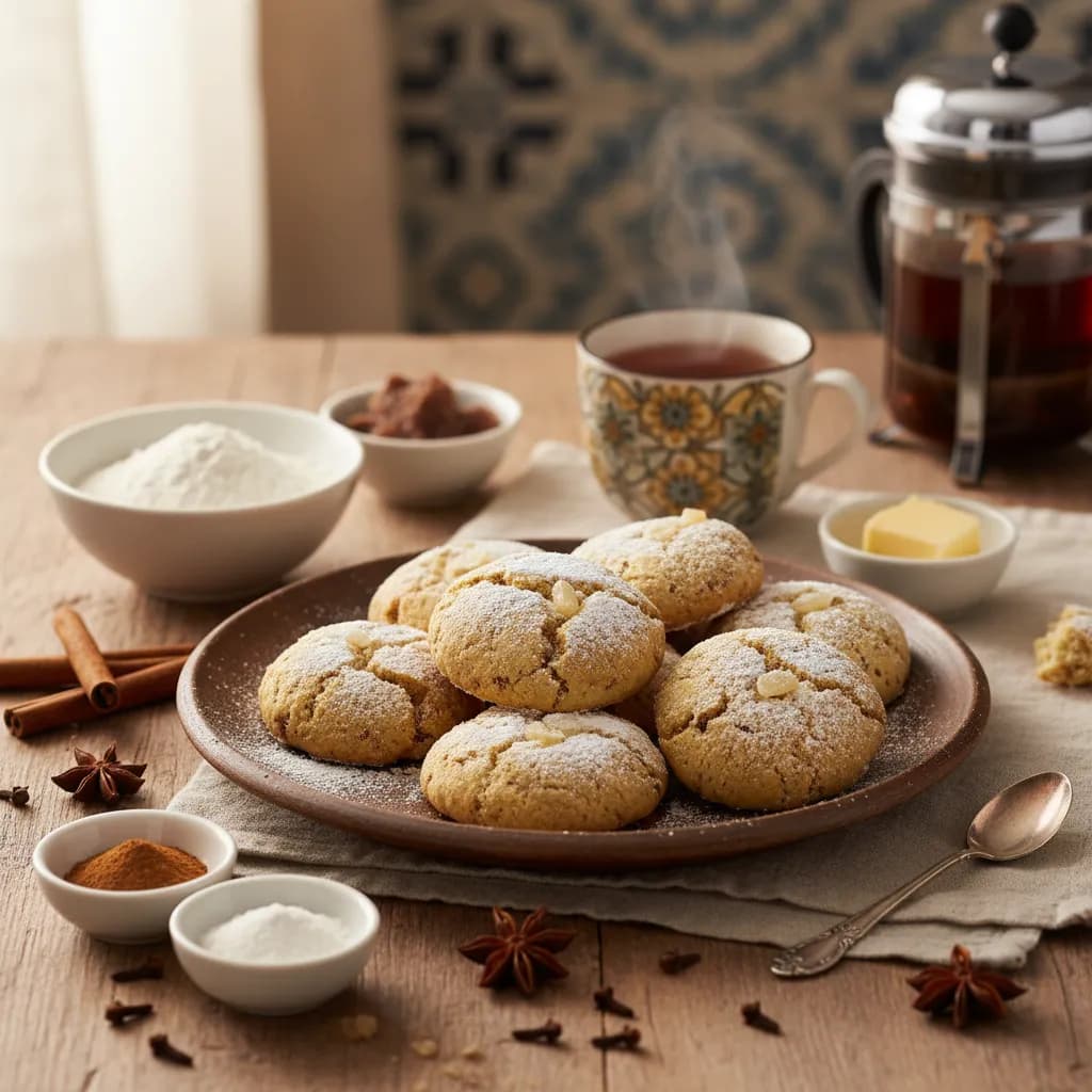 Bolachas de Gengibre e Baunilha