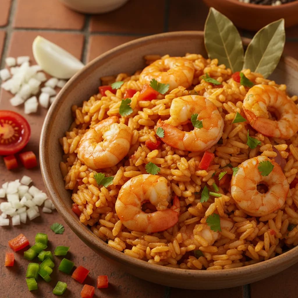 Arroz de Camarão Rápido